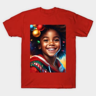 Black Girl Christmas T-Shirt